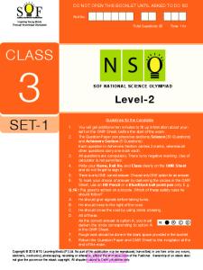 Nso Level2 Class 3 Set 1