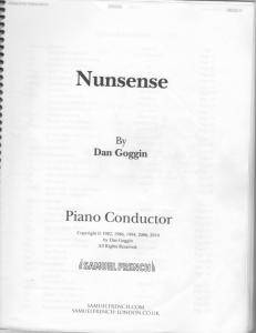 Nunsense Score - Dan Goggin