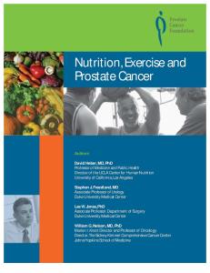 Nutrition, Exercise and Prostate Cancer