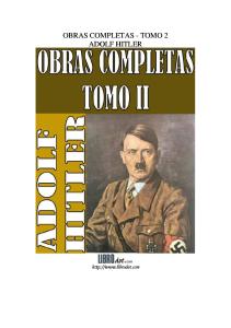 Obras Completas (Tomo II) - Adolf Hitler