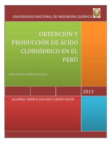 OBTENCIÓN Y PRODUCCIÓN DE ÁCIDO CLORHÍDRICO EN EL PERÚ.docx