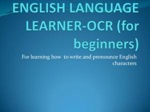 Ocr ppt