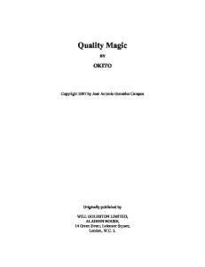 OKITO Quality Magic