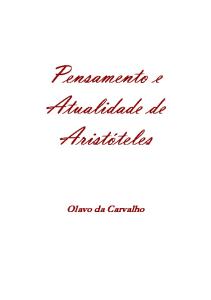 Olavo de Carvalho - Pensamento e atualidade de Aristóteles.pdf