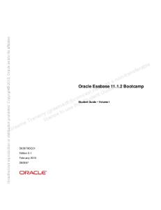 Oracle Essbase 11.1.2 Bootcamp - Student Guide (Volume 1)
