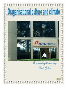 organisational culture and climate