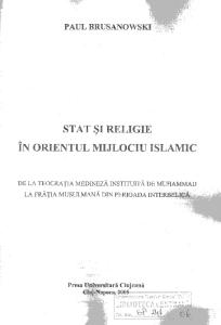 p. Brusanowski - Stat Si Religie in o. m. Islamic