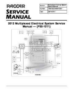 Paccar 2010 Multiplexed Electrical System Sevice Manual-(P30-1011)