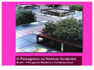 Paisagismo brasil Moderno e Contemporneo