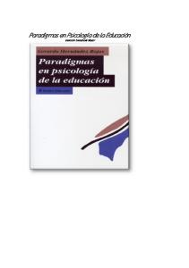 Paradigmas en Psicologia de La Educacion-JR