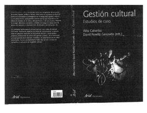 Parte 1 GEstión Cultural .Estudios de Caso .a. Colombo.D Roselló