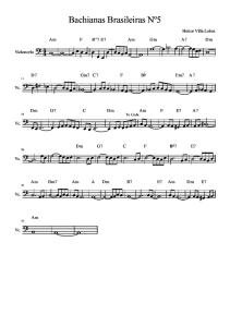 Partitura cello Bachianas
