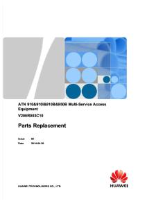 Parts Replacement: ATN 910&910I&910B&950B Multi-Service Access Equipment V200R003C10