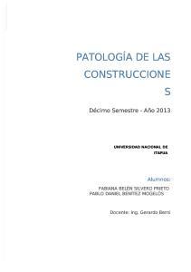Patologia de las Construcciones