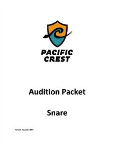 PC Audition Snare 2018