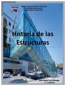 PDF Historia de Las Estructuras JOSEANGELEALART
