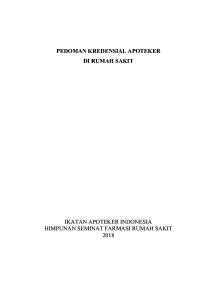 Pedoman Kredensial Apoteker di Rumah Sakit.pdf