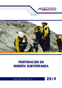 Perforacion en Mineria Subterranea