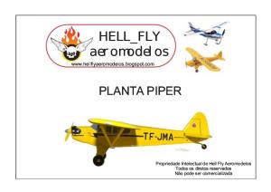 Piper j3 Hell Fly Hobbie Brasil