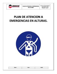 Plan de Atencion a Emergencias de Caidas