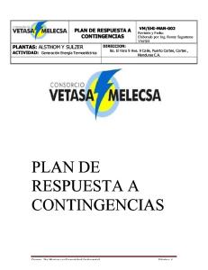 Plan de Contingencias Vetasa-Melecsa