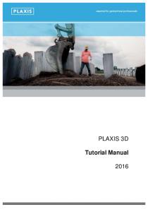 PLAXIS 3D Tutorial Manual 2016