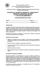 Práctica Estadistica II Estadistica Inferencial 2-2016