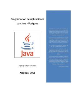 Programación de Aplicaciones Con Java - Postgres