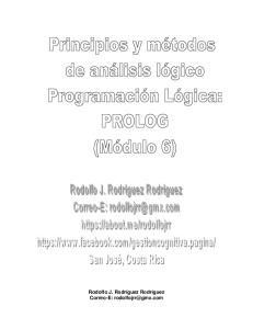 Programación lógica: Prolog. Principios y métodos de análisis lógico