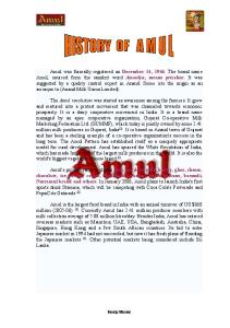 project report on marketing of Amul