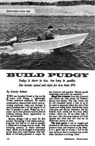 Pudgy a 12 foot canvas runabout boat plans