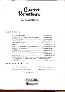 Quartet Repertoire Rubank