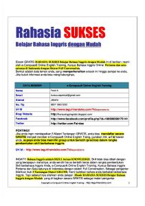 Rahasia: Sukses