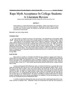 Rape Myth paper