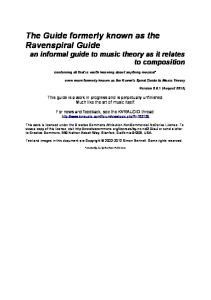 Ravenspiral Guide to Music Theory