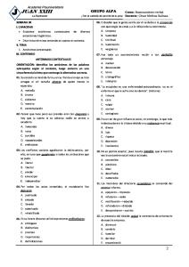 Raz. Verbal Semillero Antonimos Contextuales - Copia