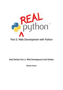 Real Python Part 2
