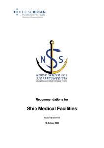 Recommendations for Ship Medical Facilities