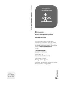Recursos Complementarios Mates 5