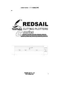 Redsail Cutting Plotter User Manual A