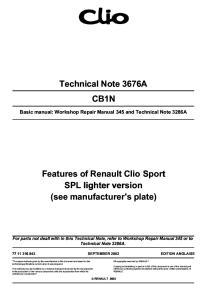 Renault Clio manual