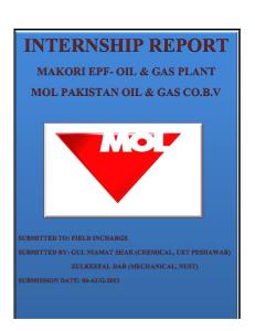 Report on Internship in MOL Pakistan