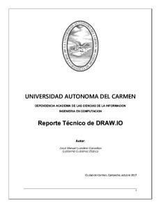 Reporte 1 Diagramacion - Draw.io