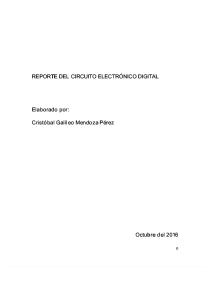 Reporte Circuito Electronico Digital