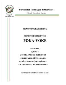 Reporte Unidad II Equipo 6 Poka-Yoke