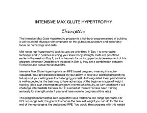Robin Gallant's Intensive Max Glute Hypertrophy Program