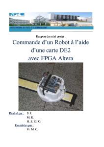 rOBOT SUIVEUR DE LIGNE à FPGA Altera