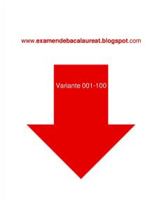 Romana - Subiectul II - Variante 001-100 - An 2008