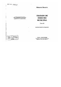 Rosatti-tratado de Derecho Municipal Tomo 3