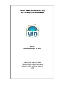 RPS-UIN-2018 Studi Kelayakan Bisnis